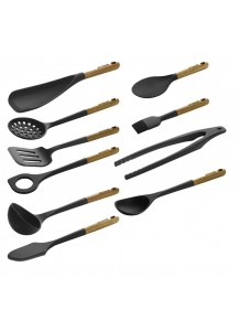Staub: Küchenhelfer-Set Silikon/Holz, 11-tlg.