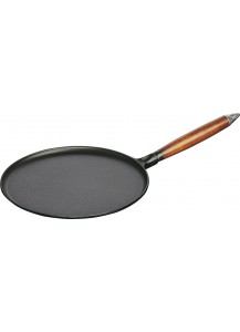 Staub: Pancake pan with wooden handle, 28 cm, spreader and spatula