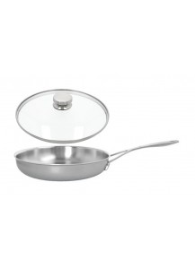 Demeyere: Industry 5 Bratpfanne mit Zwilling Glasdeckel