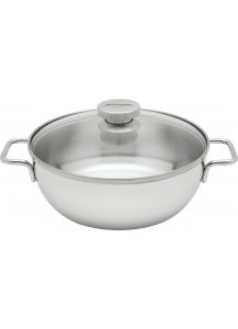 Demeyere: Apollo conical serving pan with glass lid 