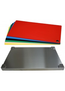seleXions®: Top Board Edelstahl Schneidbrett + 6 farb. Einlagen, GN1/1