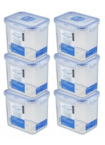 LocknLock: 6 x Container Rectangular 850 ml (HPL808/6)