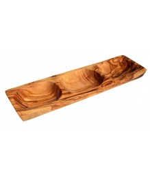 seleXions®: Olivenholz 3er Antipasti-Schale, ca. 35x10,5x2,4cm