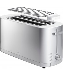 Zwilling: Enfinigy Toaster mit Brötchenaufsatz, 2 Schlitze lang, Silber