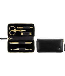 Zwilling: Premium Maniküre Pediküre Set 5-tlg., gold/schwarz