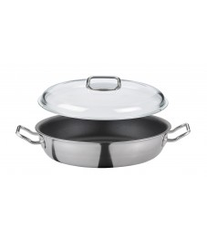 Spring: Vulcano Classic serving pan XL with glass lid, Ø24cm