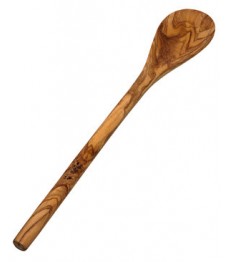 Cooking Spoon Oval Olive Wood, 30 cm