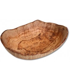 Fruit Bowl Oval Olive Wood Natural, 30 x 20 cm