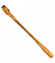 Olivenholz Schuhlöffel  / Rückenkratzer, ca.60cm
