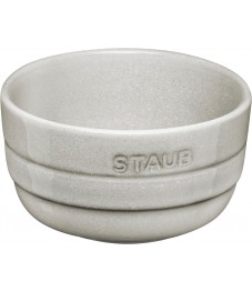 Staub: Ceramic bowl stackable, white truffle, 300ml