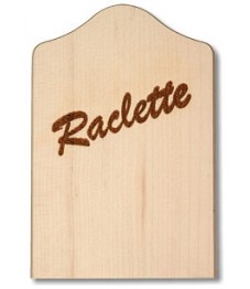 seleXions®: Raclette-Brettchen / Untersetzer aud Buchenholz, ca. 12x8cm