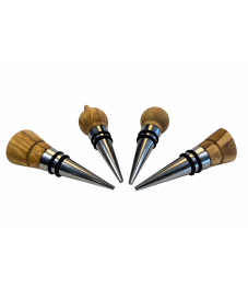 seleXions®: Flaschenverschluss 4er Set, Olivenholz