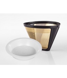 Selexions: GF4S Gold Kaffee-Dauerfilter (Filter Nr. 4) mit Titanhartschicht + Tröpfli