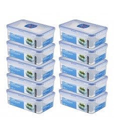LocknLock: 12x Multi-Use Food-Storage Box with Drain Grate 1.0 l (HPL817TS6)