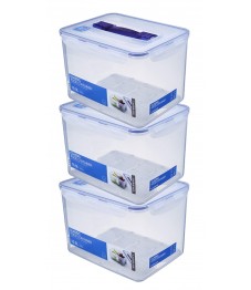 LocknLock: 3x rectangular container with handle 10,0l (HPL886/3)