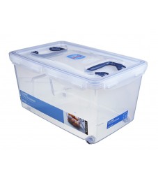 LocknLock: Multiple-Use Storage Container with 2 handles and wheels, 21l (HPL896)