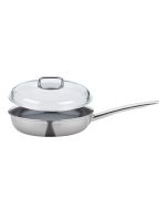 Spring Vulcano Pure XL Bratpfanne mit Domo Glasdeckel, Ø28cm