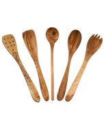 Kitchen Helper Set 5 Pcs Olive Wood