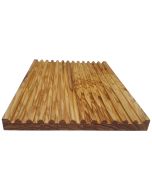 Olivenholz Modern Brotschneidebrett, flach mit Rillen