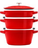 Staub Cookware Set 3 pcs. cast iron