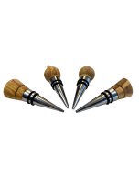 seleXions® Flaschenverschluss 4er Set, Olivenholz